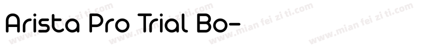 Arista Pro Trial Bo字体转换
